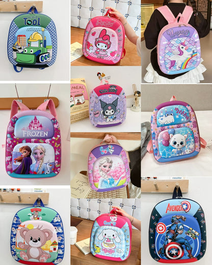 3D Cute Cartoon Kids School Bags