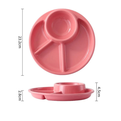 4 Portion Dinner Food Plate