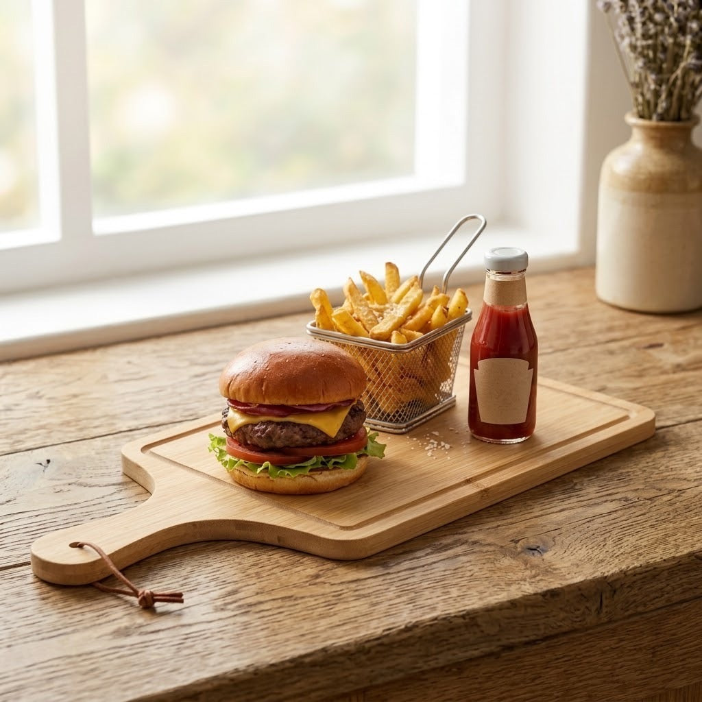 Rectangle Bamboo Serving Plate