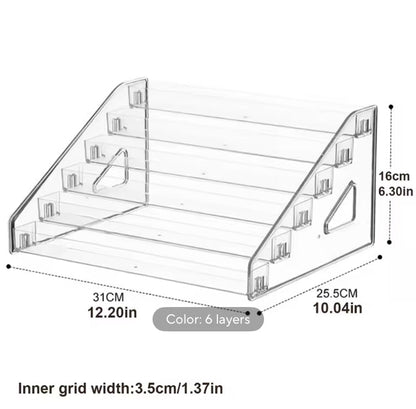 6 Layer Acrylic Vanity Cosmetic Perfumes Organizer