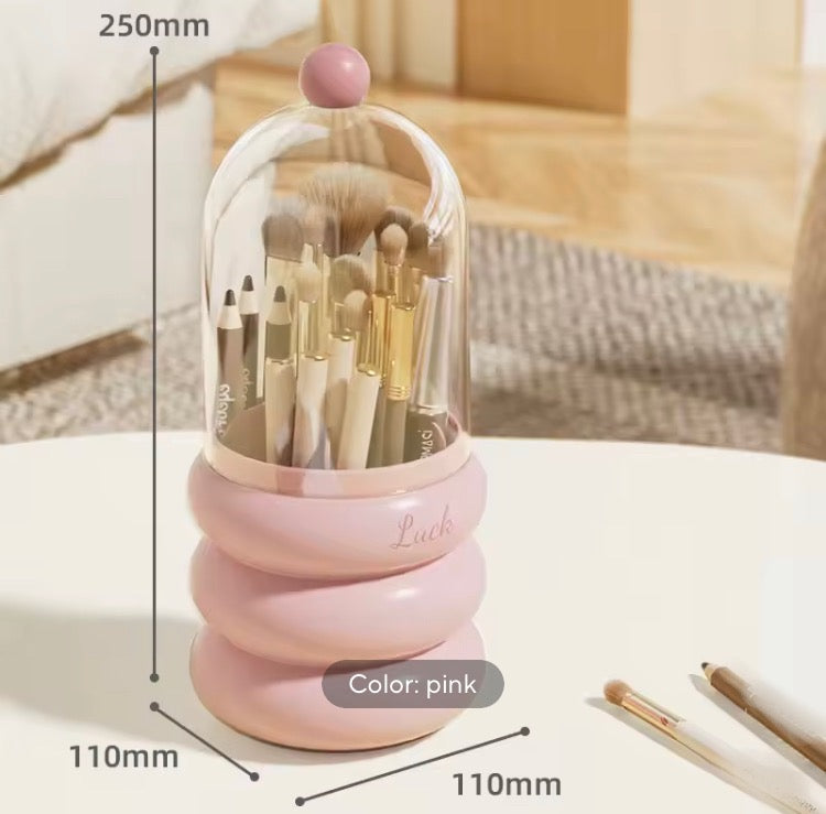 360 Rotation Brush Holder with Lid