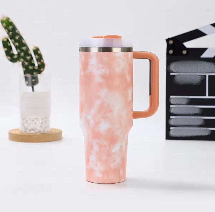 40oz Marble Design Steel Tumbler