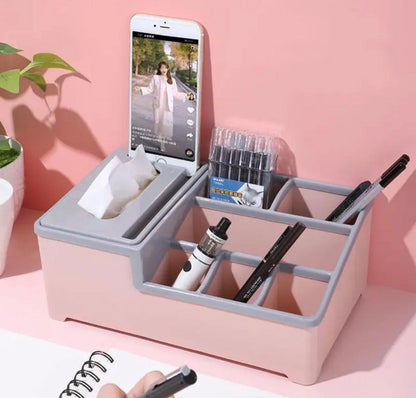 2 in 1 Multifunction Tissue+Storage Box Organizer