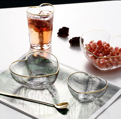 3 Pcs Heart Shape Bowls Set