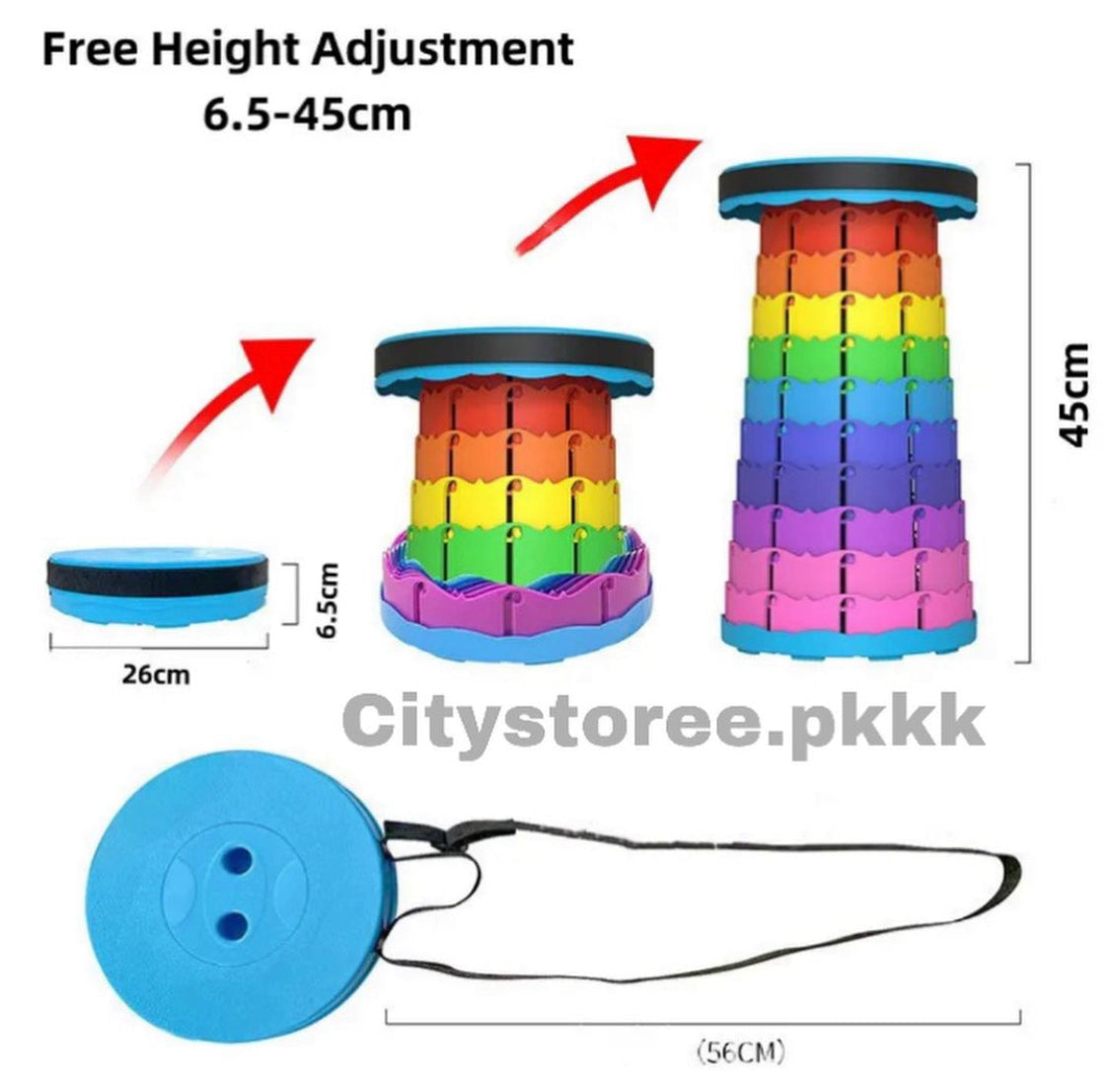 Foldable Stool for Travelling