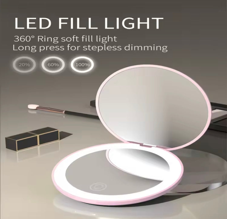 LED Light Rechargeable Pocket Mirror