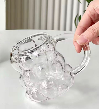 450ml Bubble Design Coffee Glass Mug