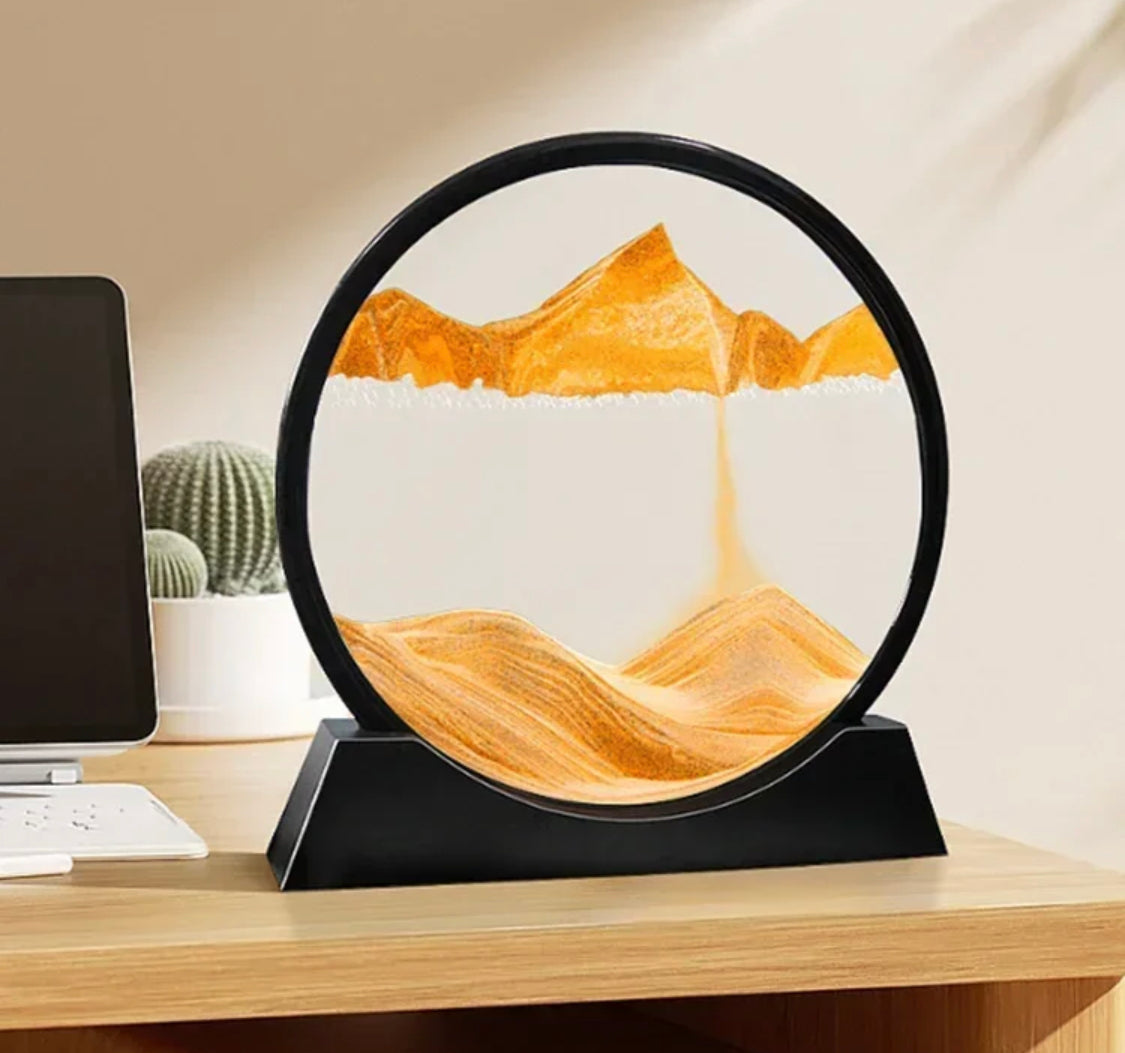 3D Moving Sand Scape Lamp Decoration