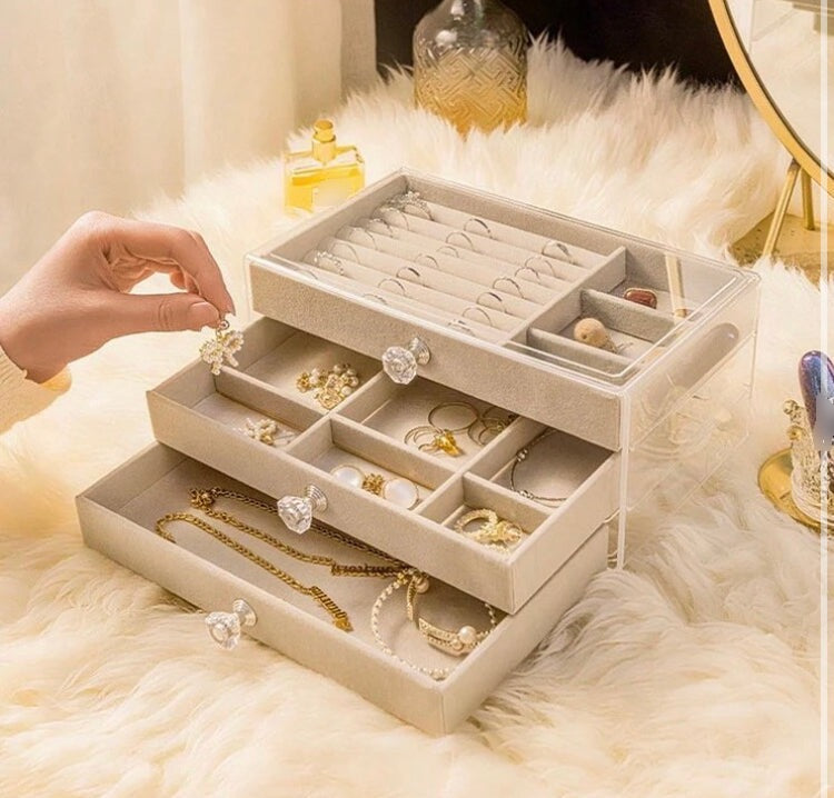 3 Layer Acrylic Jewellery Box