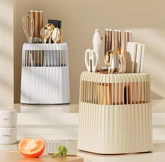 Multifunctional Rotating Cutlery Holder