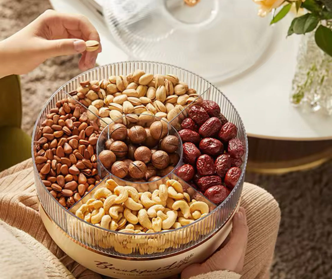 2 Layer Rotating Dryfruit Storage Box