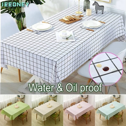 Water & Oil Proof Table Cloth For Dining Tables