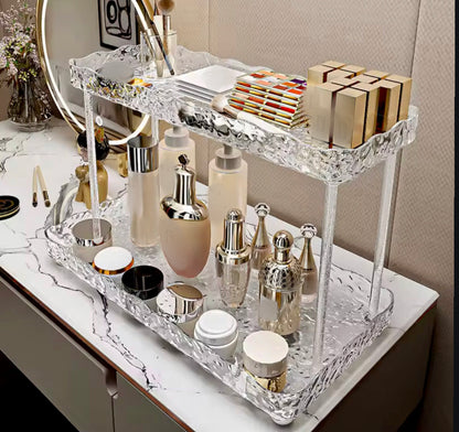 Acrylic Makeup Cosmetic Organizer Shelf Rack