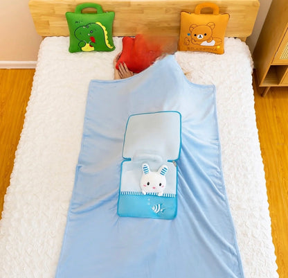 2 in 1 Cushion Travel Blanket for Kids
