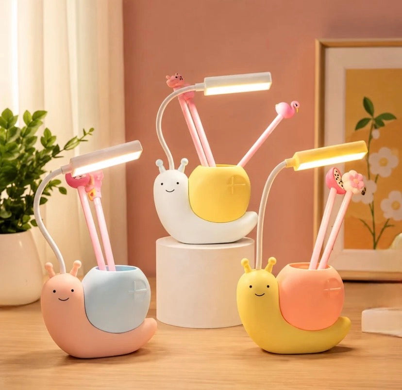 Led Light Cute Desk Study Lamp with Pen Holder