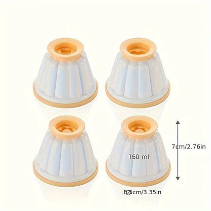 4 Pcs Jelly Pudding Mould