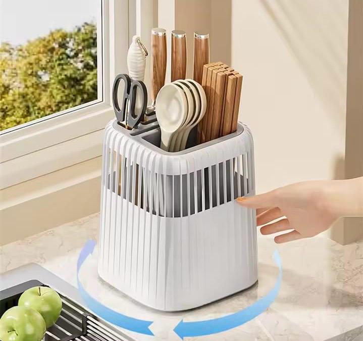 Multifunctional Rotating Cutlery Holder