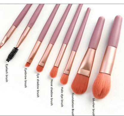 8 pcs Mini Makeup Brushes Set