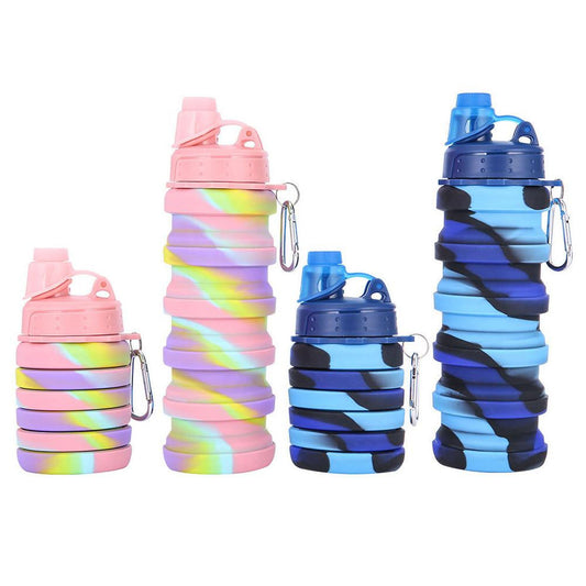 500ml Silicone Foldable Water Bottle