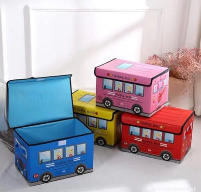 Foldable Kids Bus Storage Box
