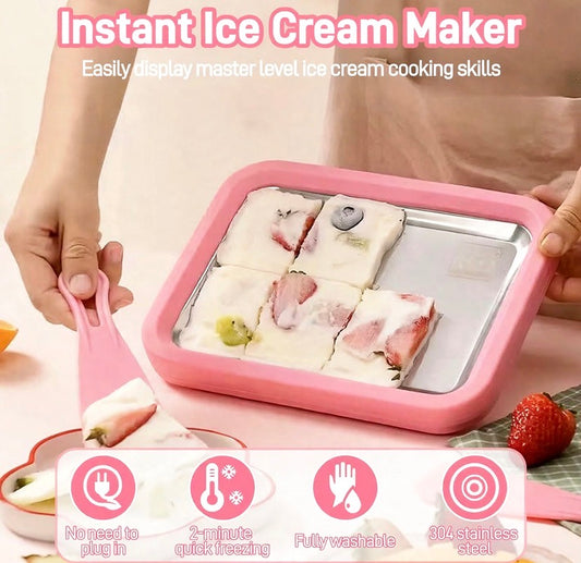 Instant Homemade Rolled Ice Cream Maker