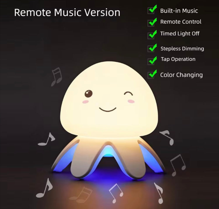 Rechargeable Jelly Fish Music Lamp