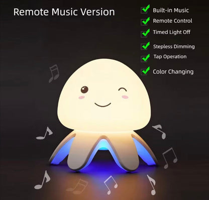 Rechargeable Jelly Fish Music Lamp