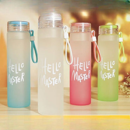 Hello Glass Water Bottle