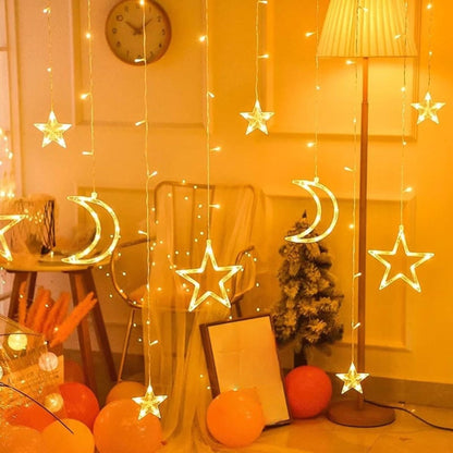Star and Moon Fairylights for Home Decor