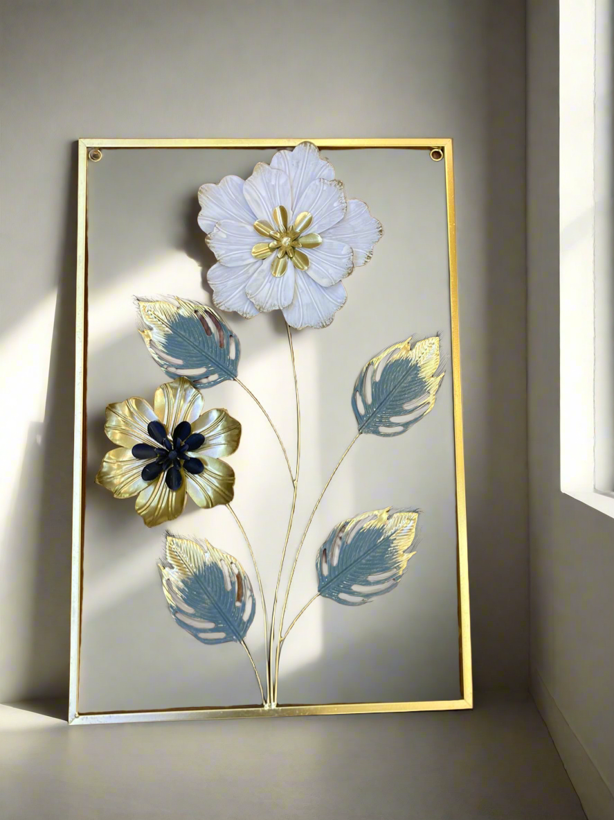 Flower Metal Wall Motif for Decoration