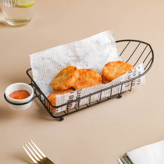 French Fries Basket with Dip Holder