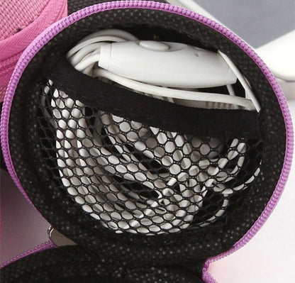 Portable Mini Zipper Hard Headphone Case