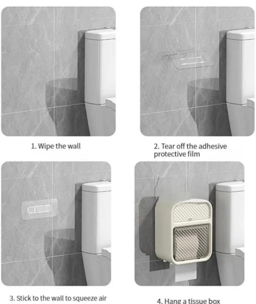 Wall Mounted Tissue Holder with Drawer