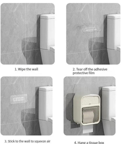 Wall Mounted Tissue Holder with Drawer