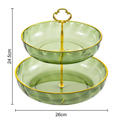 2 Layer Acrylic Dessert Tray Stand