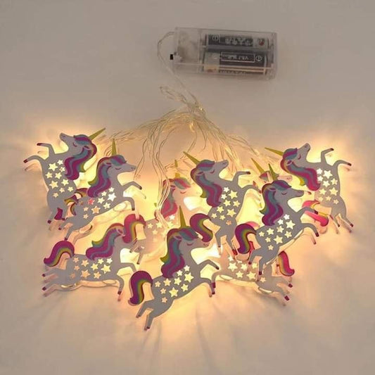 LED Unicorn Warm Cell Operated Fairylights