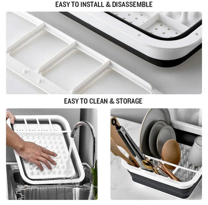 Dish Drainer Kitchen Foldable Rack