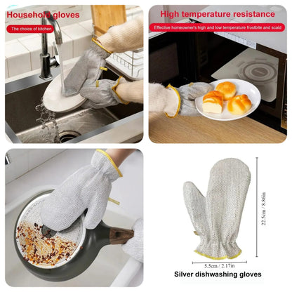 Silver Dishwashing Gloves