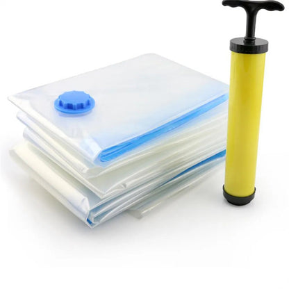5 Pcs Travel Vacuum Bags Set with Pump