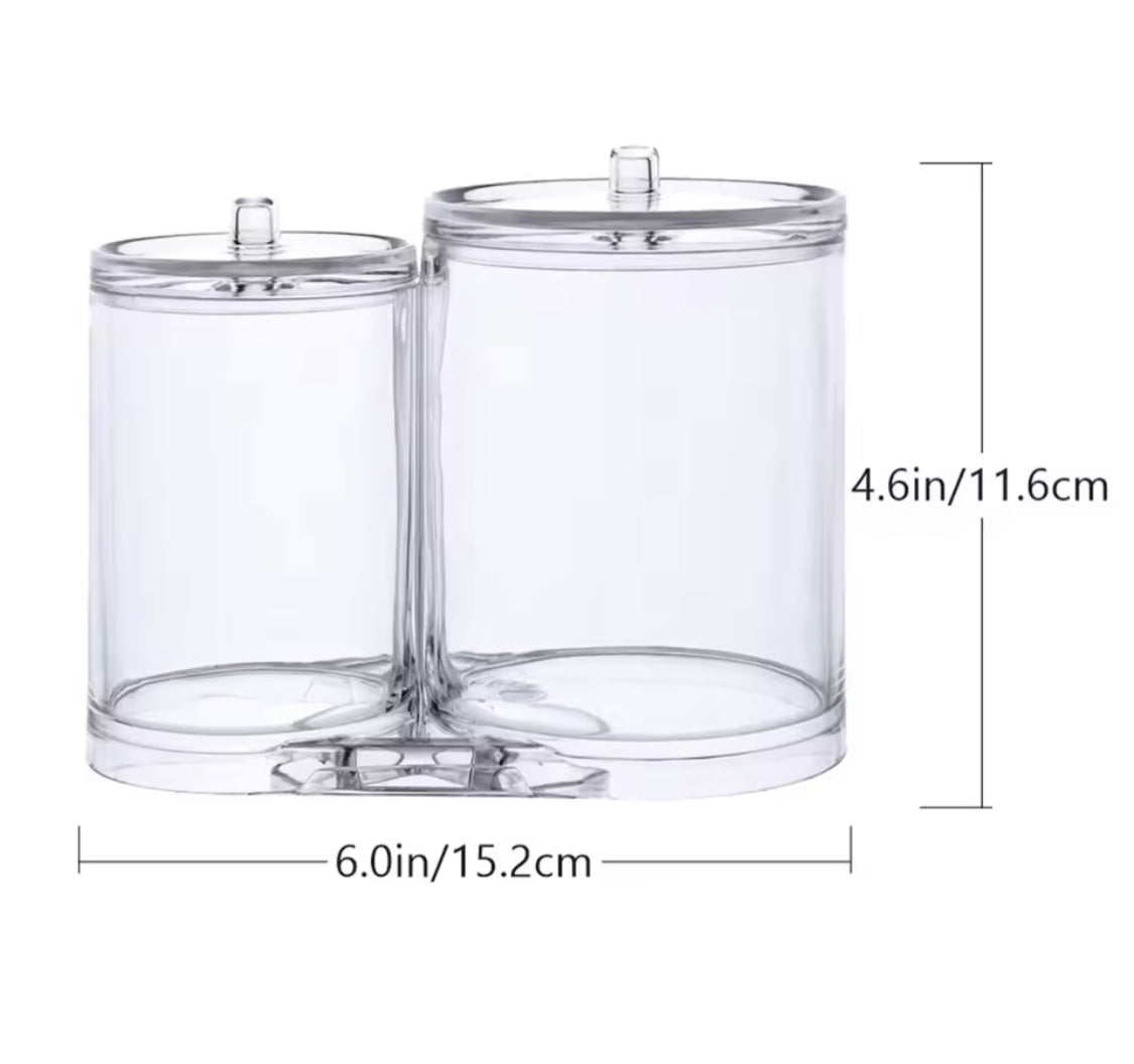 2 pcs Cotton Swab Holder Organizer