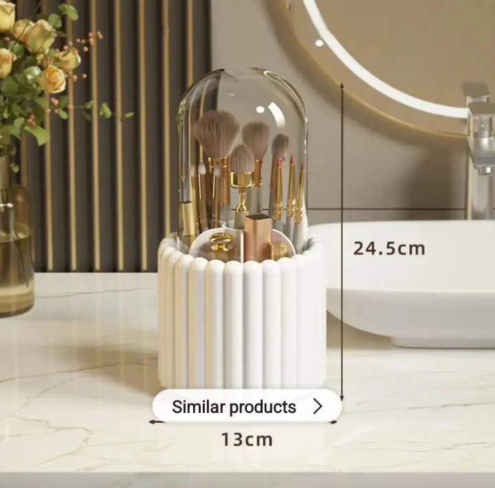 360 Rotating Brush Holder with Lid