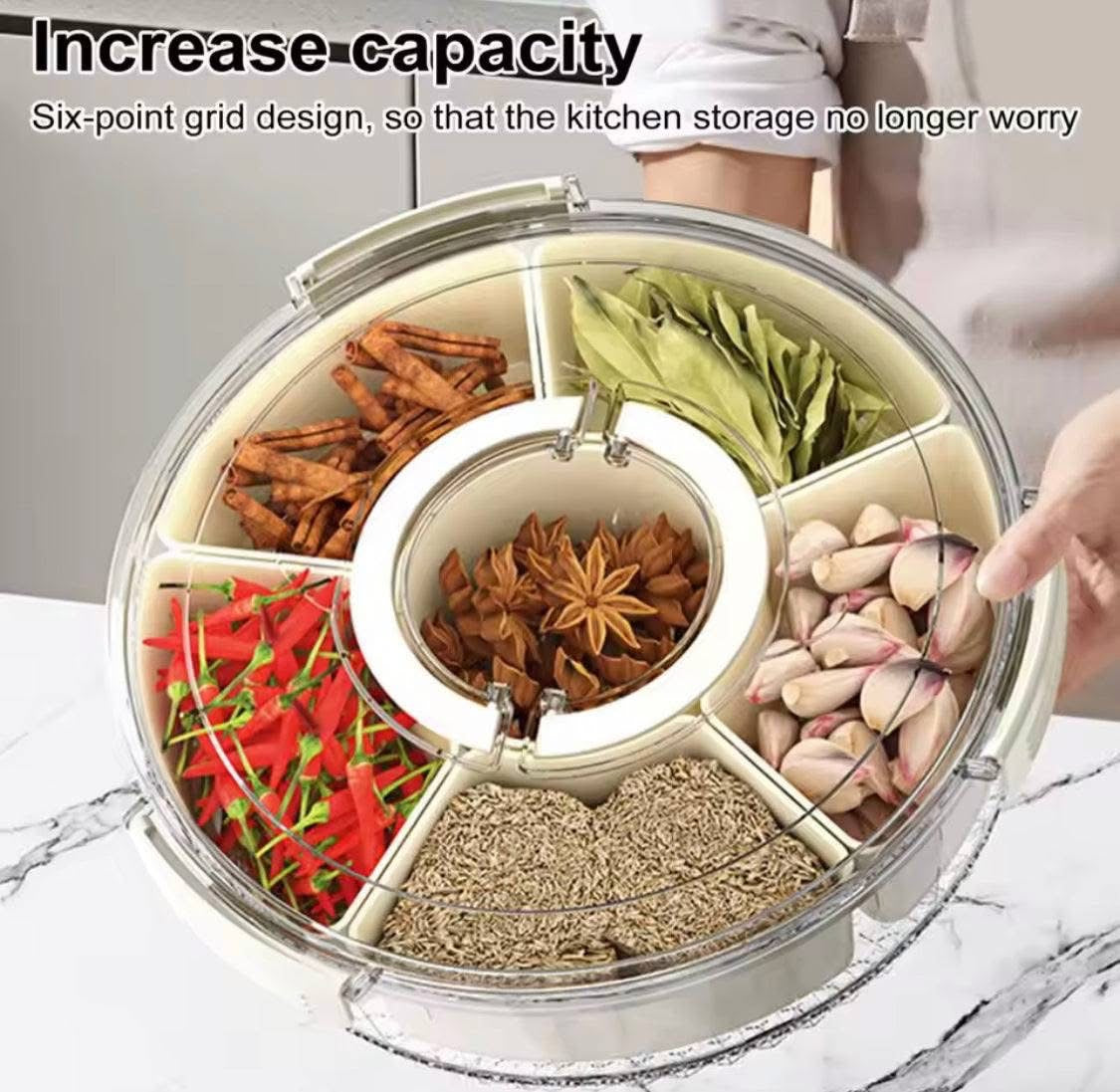3 Layer Rotation Food Storage Box