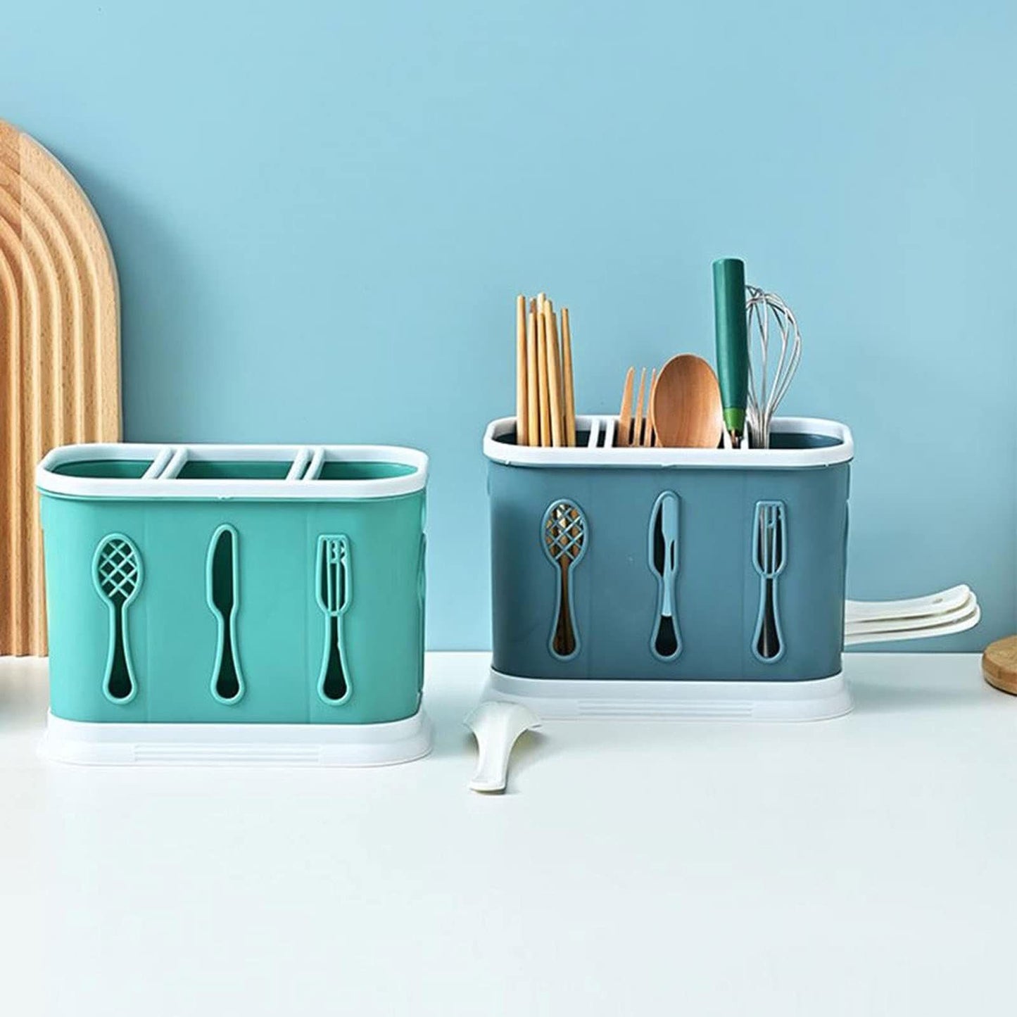 3 Portions Kitchen Cutlery Holder