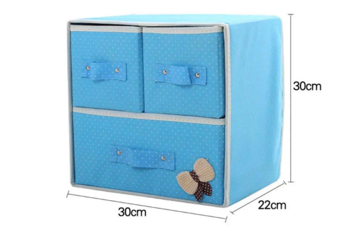 3 Drawers Thickened Convenient Folding Storage Box