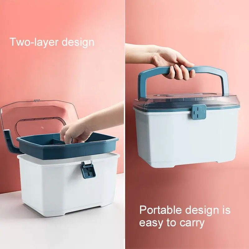 2 Layer Medicine Storage Box