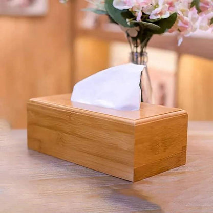 Bamboo Wooden Tissue Box