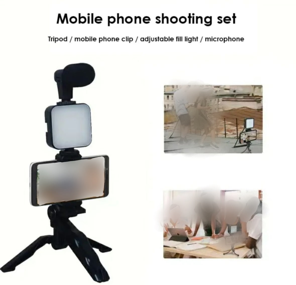 Vlogging kit with Light Mic and Remote