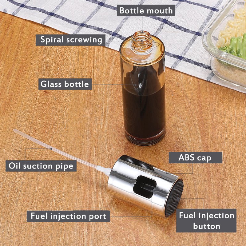 1Pc BBQ Baking Olive Oil Spray Bottle.