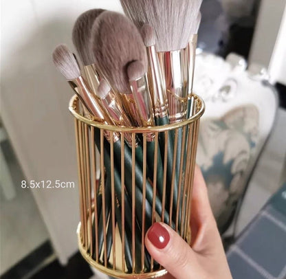 Metal Cosmetics Makeup Brushes Holder