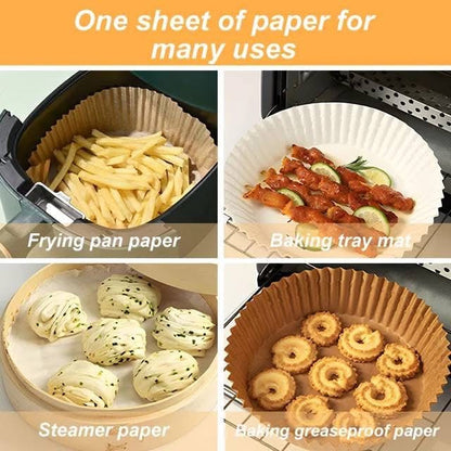 50 Pcs Non-Stick Air Fryer Disposable Sheets